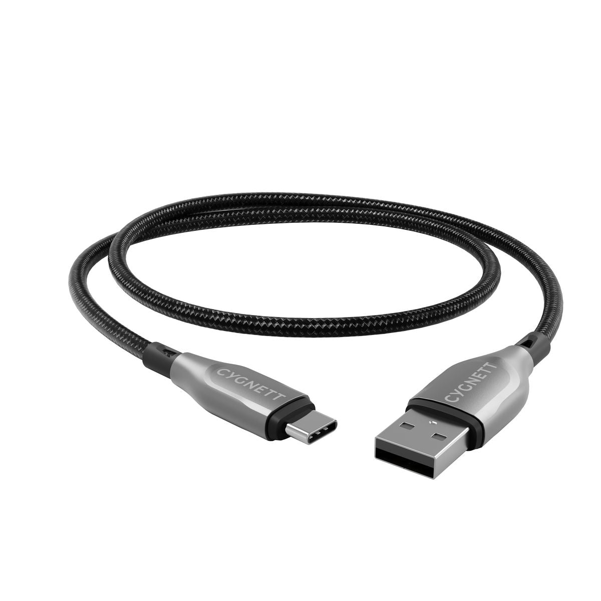 Cygnett Armoured Usb-C To Usb-A (Usb 2.0) Cable - Black 1M CY4681PCUSA