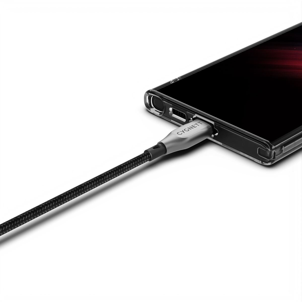 Cygnett Armoured Usb-C To Usb-A (Usb 2.0) Cable - Black 50Cm CY4680PCUSA