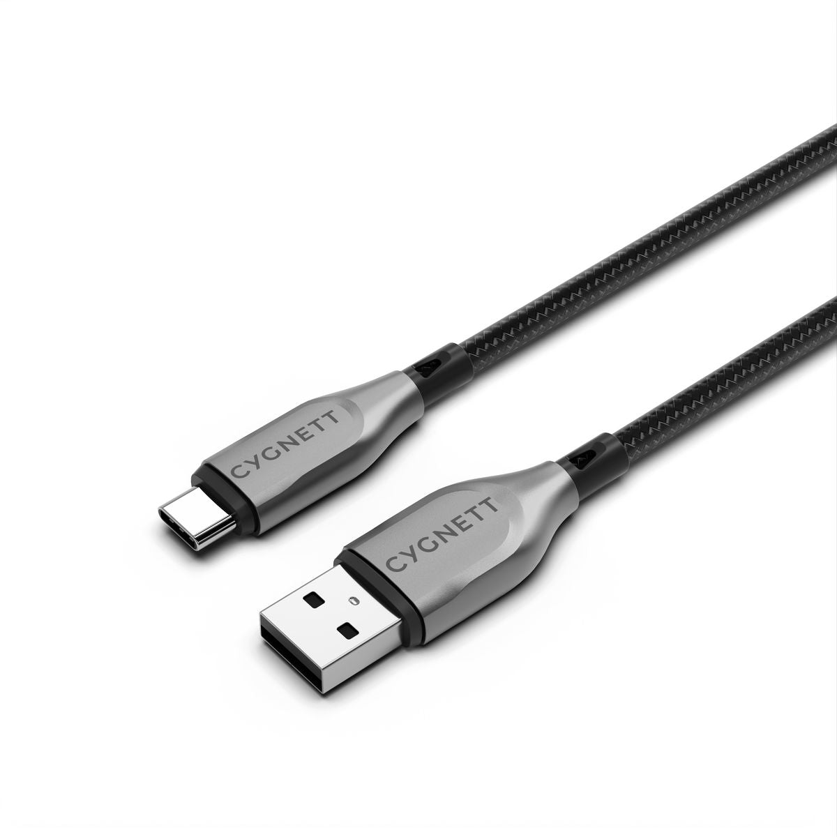 Cygnett Armoured Usb-C To Usb-A (Usb 2.0) Cable - Black 50Cm CY4680PCUSA