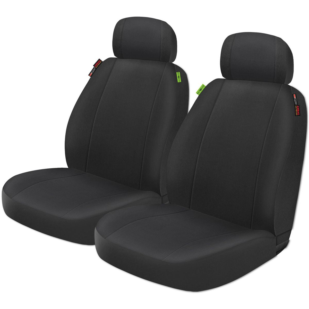 Maxitrac Front Car Seat Covers Repreve, Black - Pair RRSCFT-YONBK