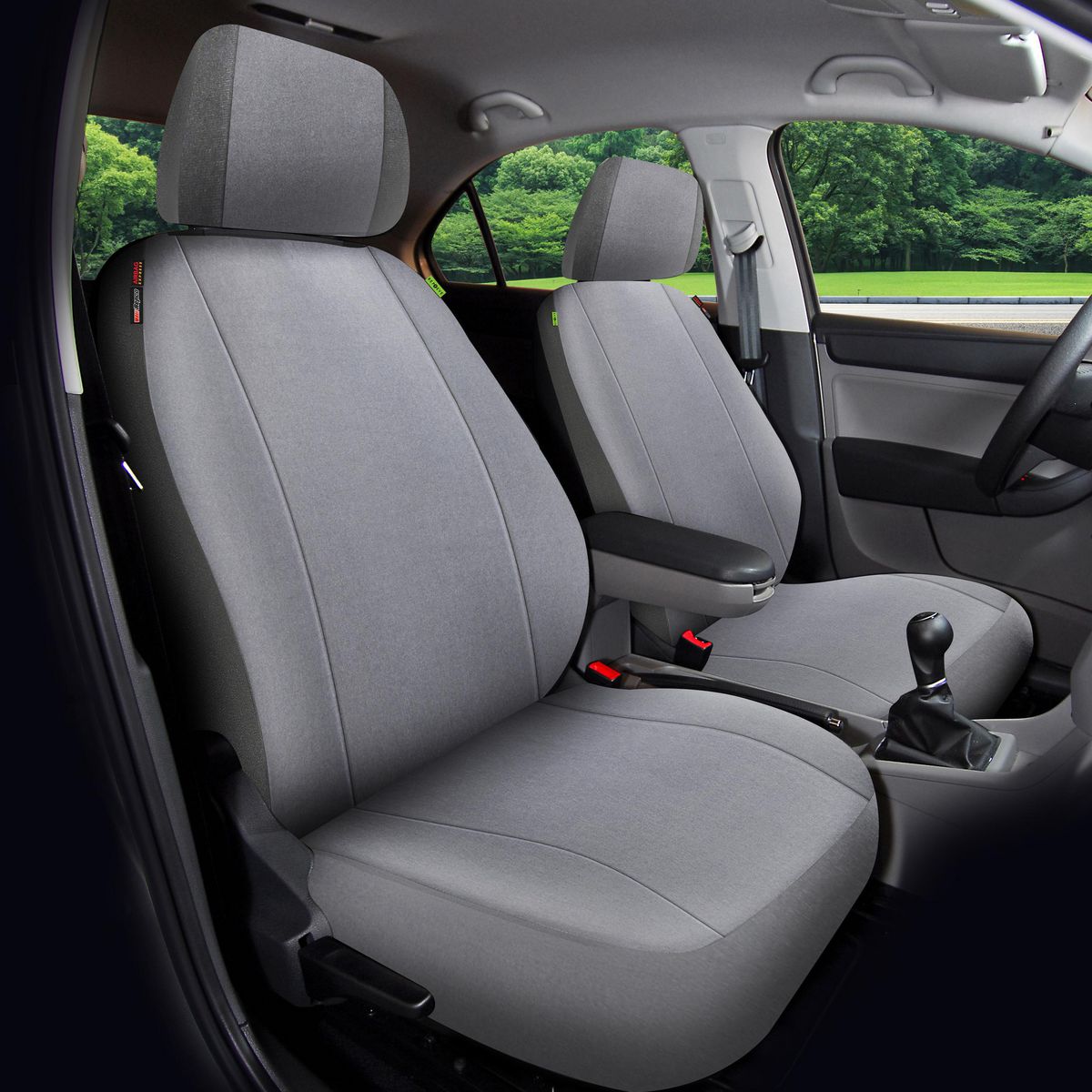 Maxitrac Front Car Seat Covers Repreve, Grey - Pair RRSCFT-YONGRY