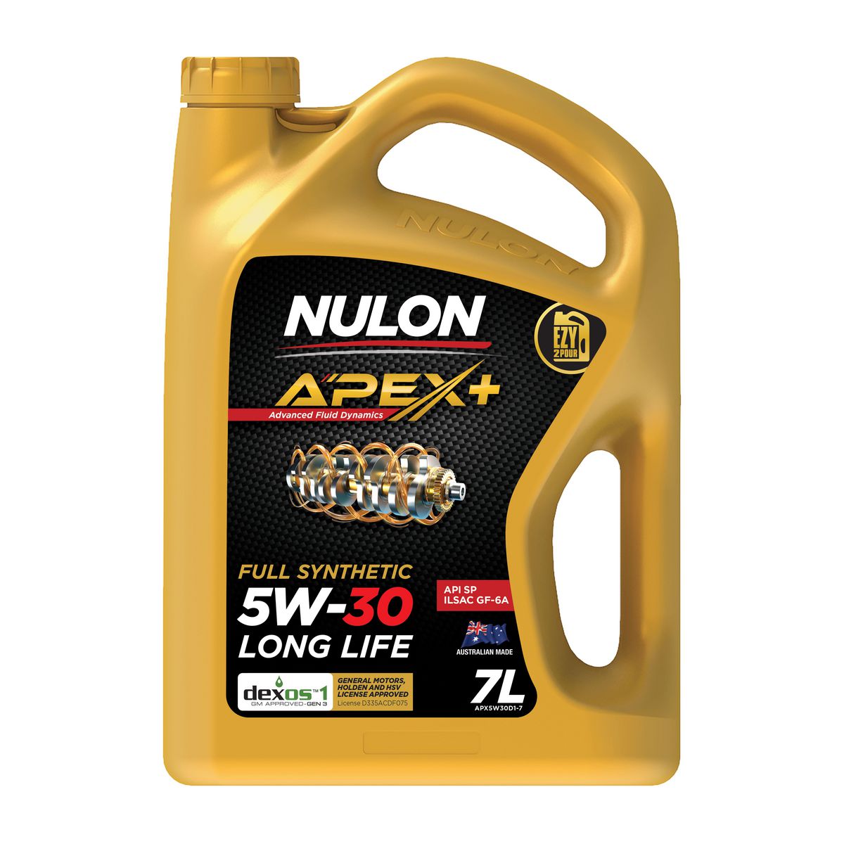 Nulon APEX+ Long Life 5W-30 Engine Oil 7L APX5W30D1-7