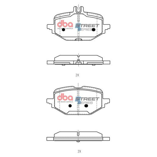 DBA Street Series Brake Pad Set  DB15211SS