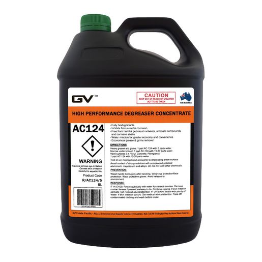 GVOil High Performance Degreaser Concentrate - 5L R/AC124/5