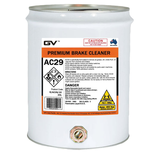 GVOil Premium Solvent Brake Cleaner - 20L R/AC29/20