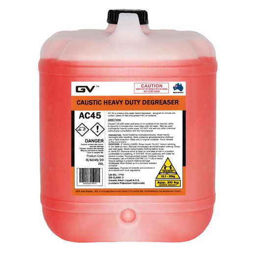 GVOil Code Red Degreaser - 20L R/AC45/20
