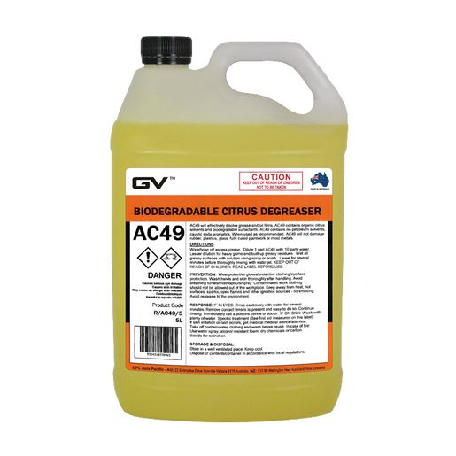 GVOil Biodegradable Citrus Degreaser -5L R/AC49/5