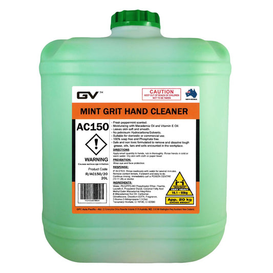 GVOil Extreme Mint Grit Hand Cleaner - 20L R/AC150/20