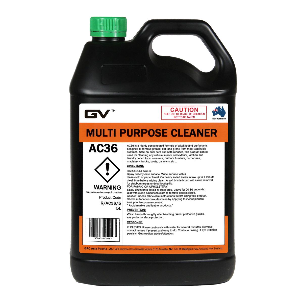 GVOil Multi Purpose Cleaner - 5L R/AC36/5
