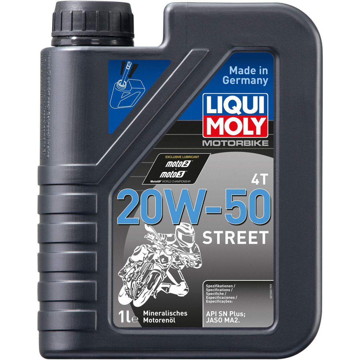 LIQUI-MOLY Motorbike 4T 20W-50 Mineral Street Engine Oil 1L 1500