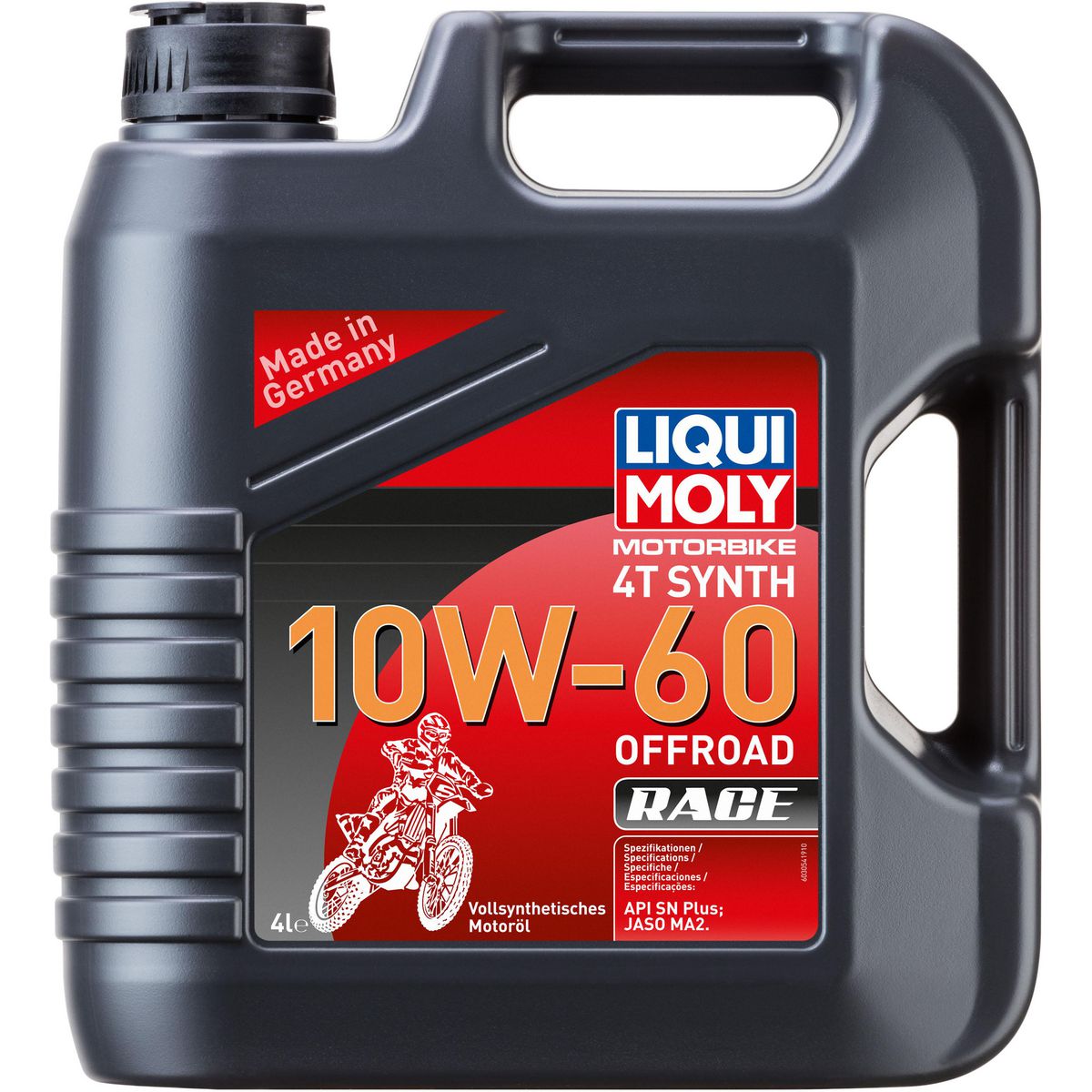 LIQUI-MOLY Motorbike 4T Synth 10W-60 Offroad Race Full-Syn Engine Oil 4L 3054