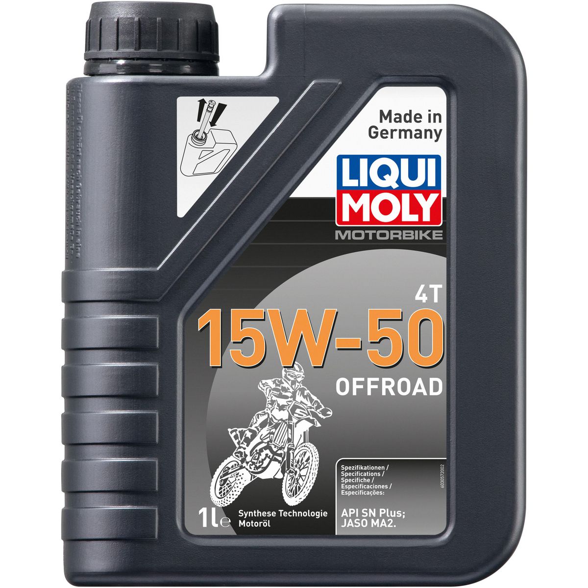 LIQUI-MOLY Motorbike 4T 15W-50 Offroad Engine Oil 1L 3057