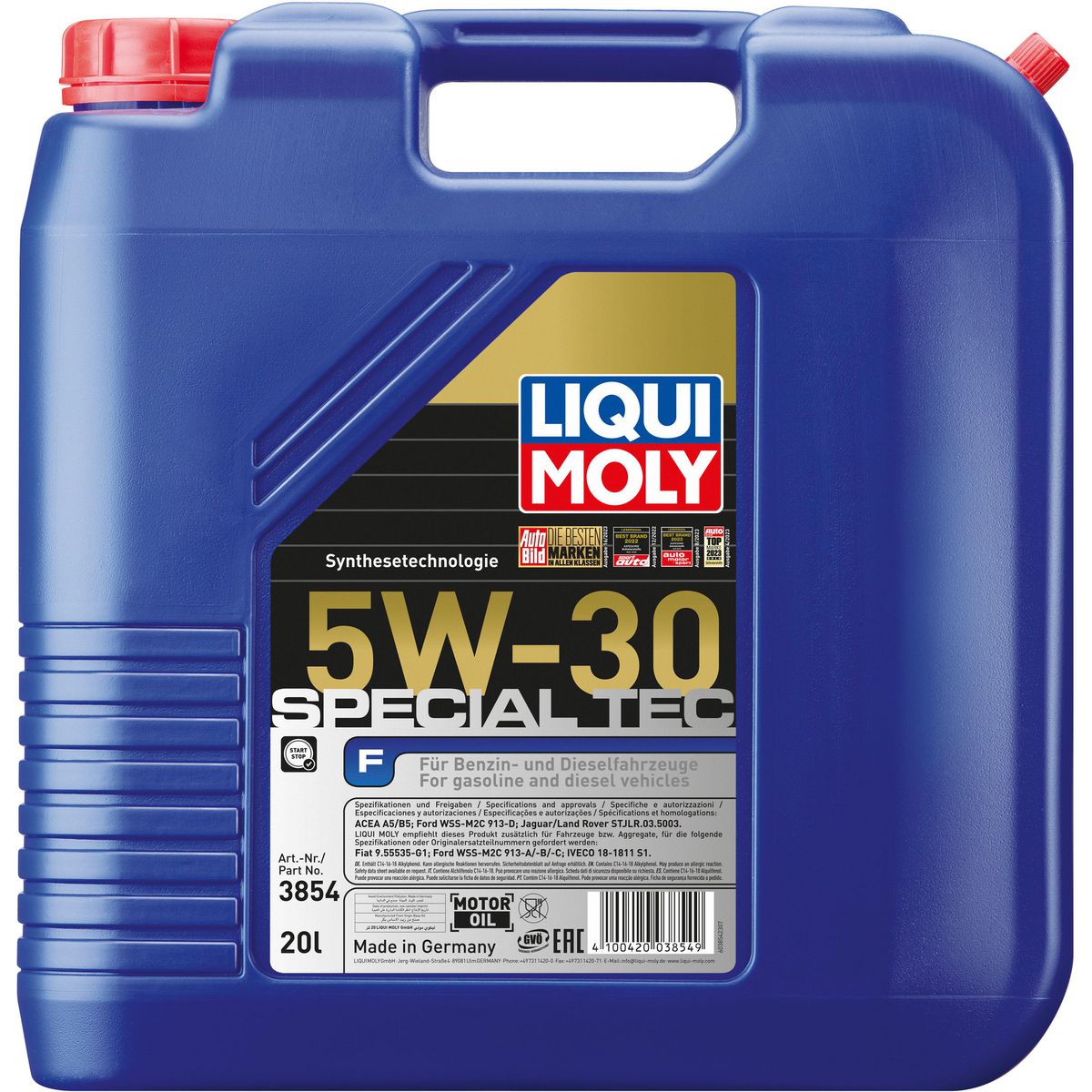 LIQUI-MOLY Special Tec F 5W-30 Engine Oil 20L 3854