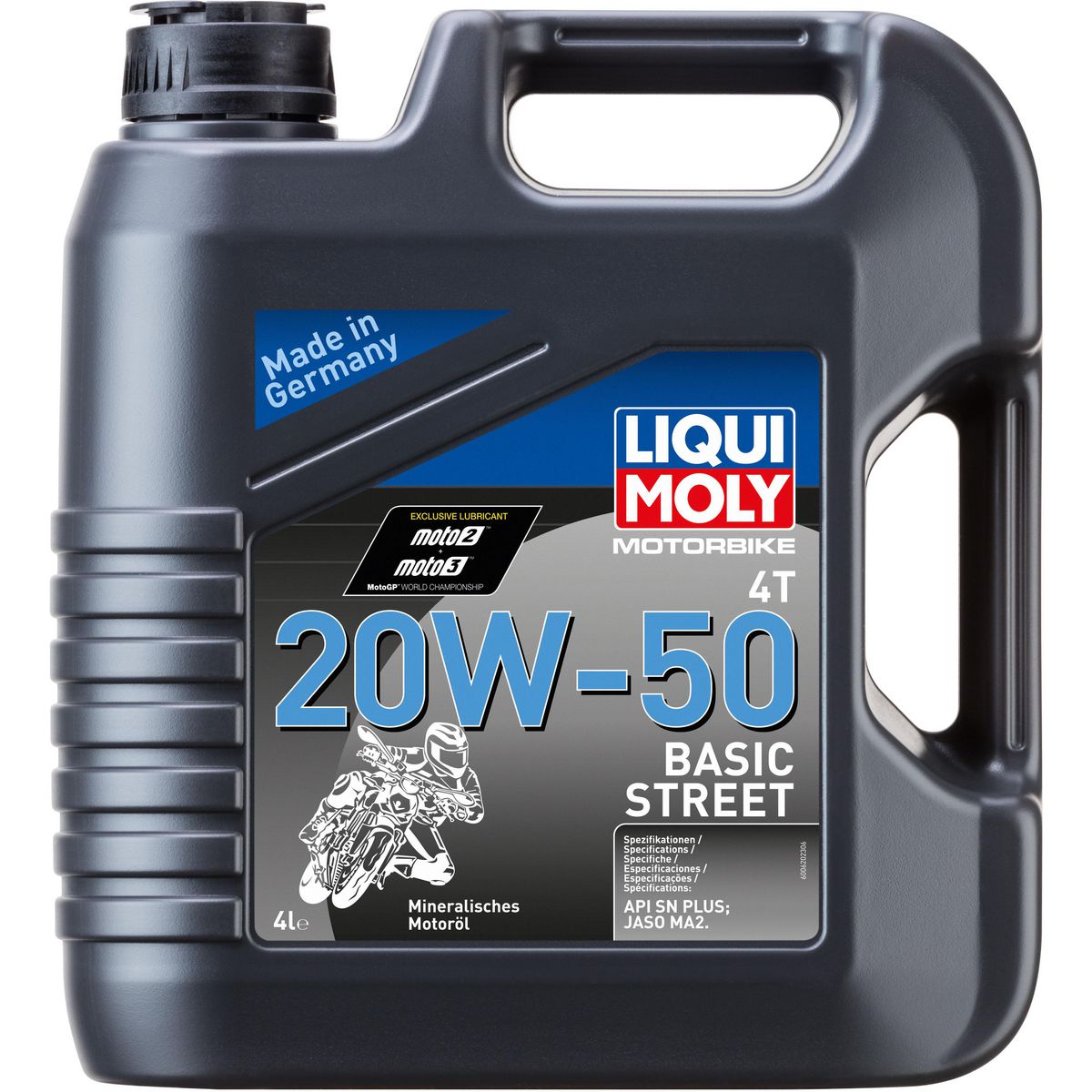 LIQUI-MOLY Motorbike 4T 20W-50 Basic Street Engine Oil 4L 20729