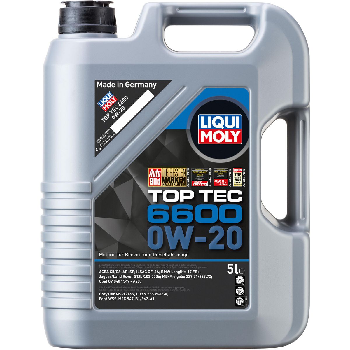 LIQUI-MOLY Top Tec 6600 0W-20 Engine Oil 5L 21411