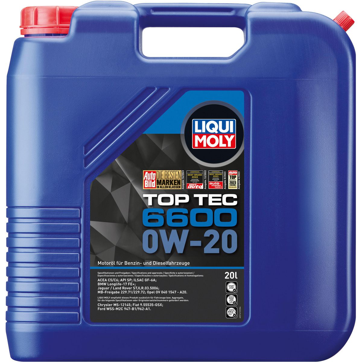 LIQUI-MOLY Top Tec 6600 0W-20 Engine Oil 20L 21412