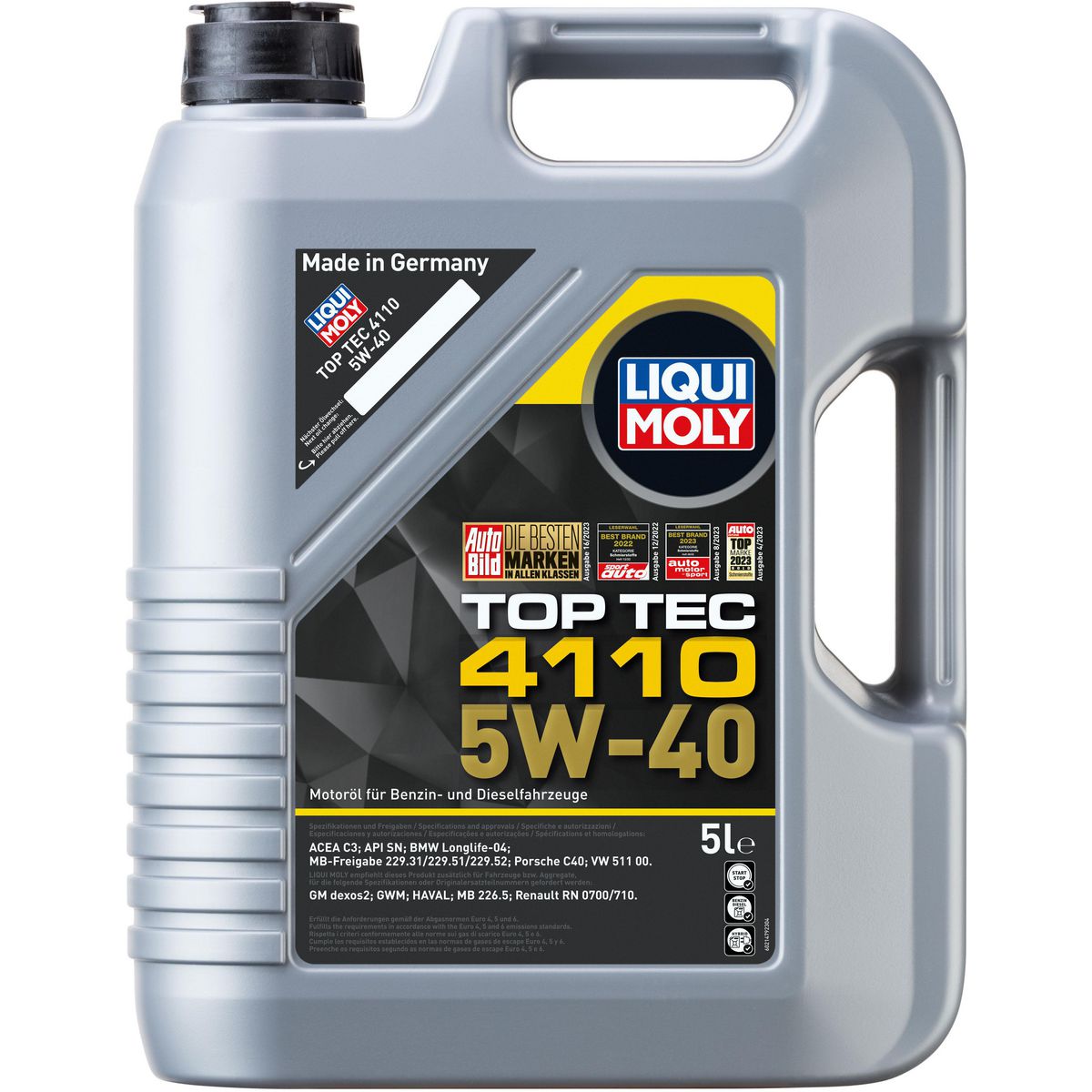 LIQUI-MOLY Top Tec 4110 5W-40 Engine Oil 5L 21479