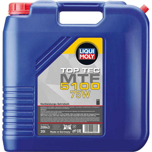 LIQUI-MOLY Top Tec MTF 5100 75W Gear Oil 20L 20843