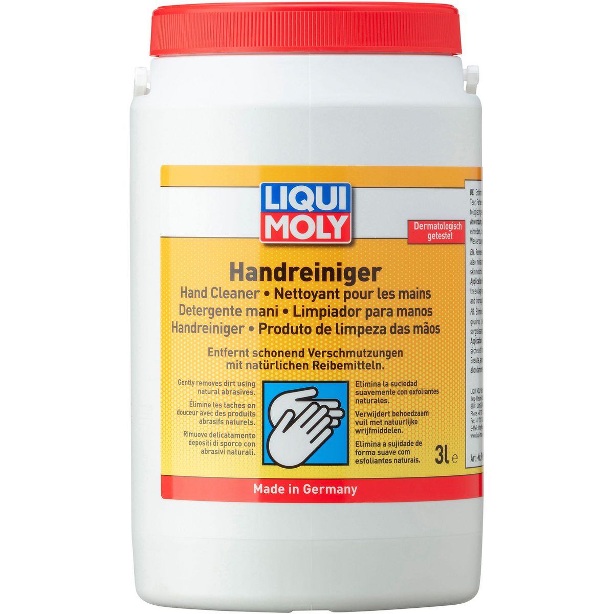 LIQUI-MOLY Liquid Hand Cleaner 3L (Fits Pump 3335 and Bracket 3332) 3365