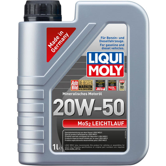LIQUI-MOLY MoS2 Leichtlauf 20W-50 Engine Oil 1L 1220