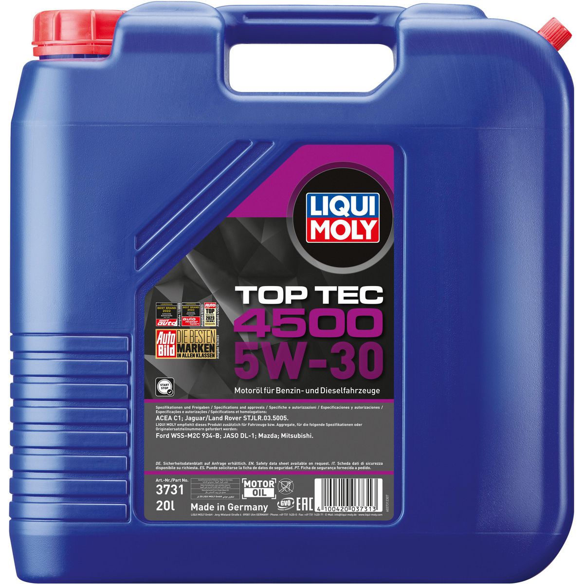 LIQUI-MOLY Top Tec 4500 5W-30 Engine Oil 20L 3731