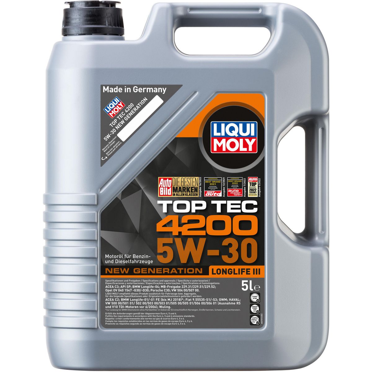 LIQUI-MOLY Top Tec 4200 New Generation 5W-30 Engine Oil 5L 8973