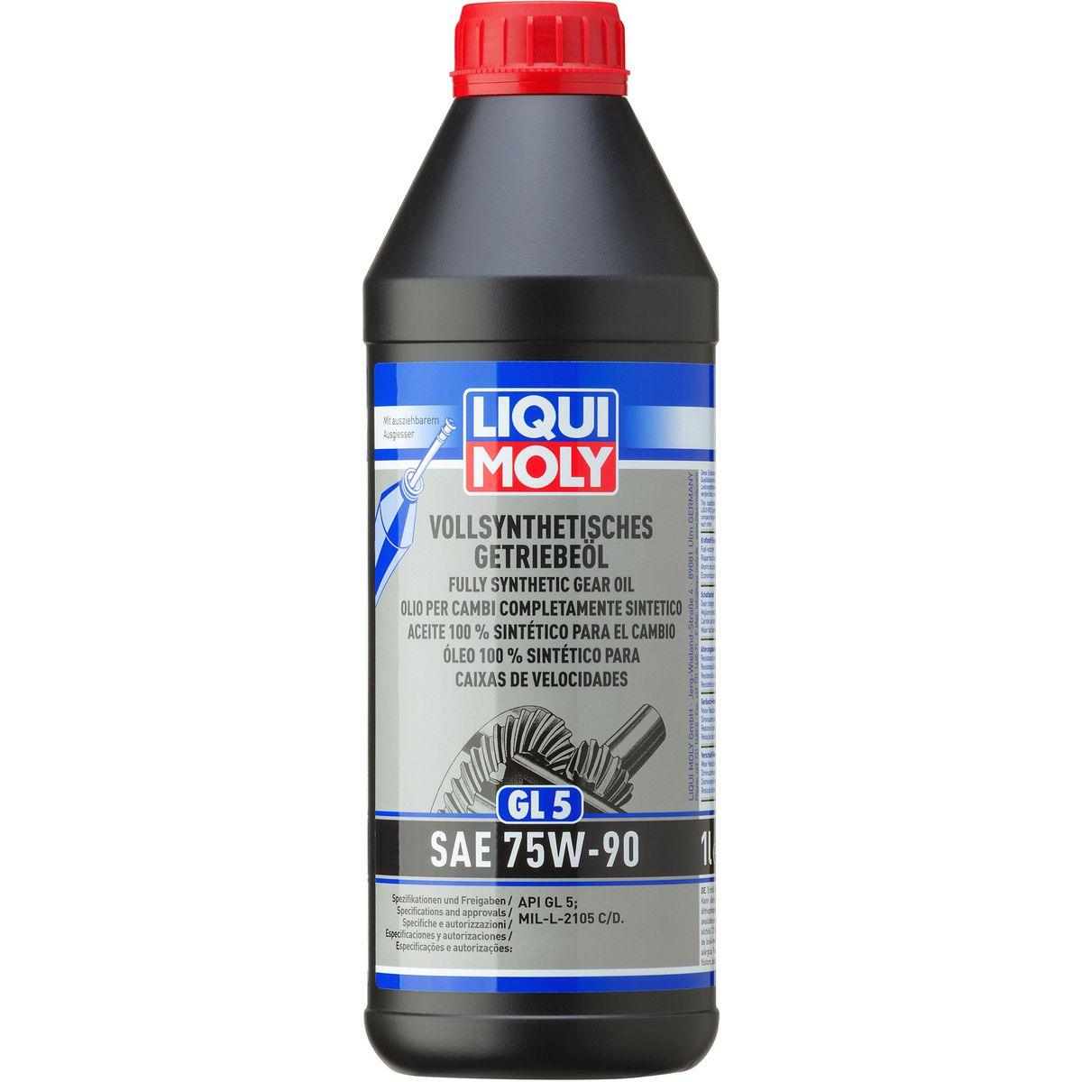LIQUI-MOLY Fully Synthetic Gear Oil GL5 75W-901L 1414