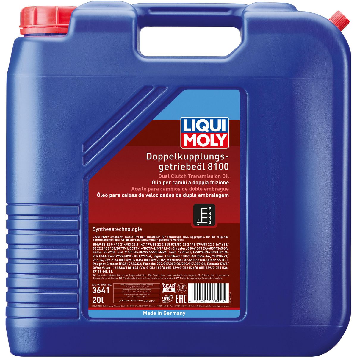 LIQUI-MOLY Dual Clutch Gear Oil 8100 20L 3641