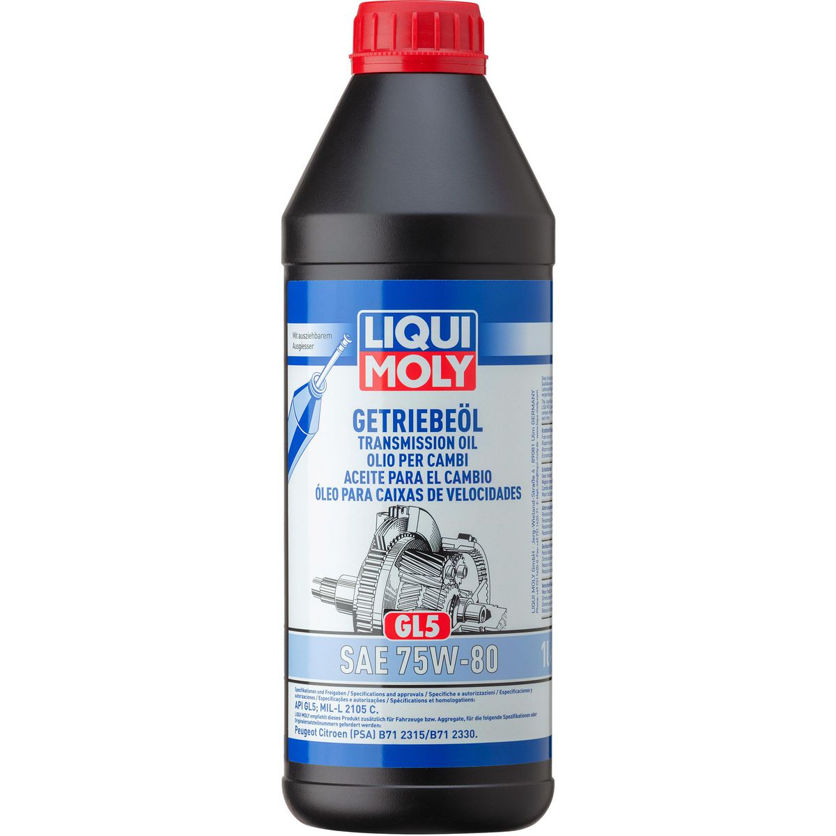 LIQUI-MOLY Gear Oil GL5 75W-80 1L 3658