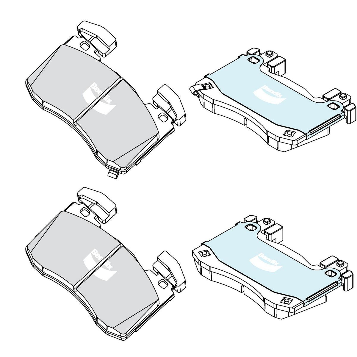 Bendix SRT Brake Pad Set DB2507 SRT