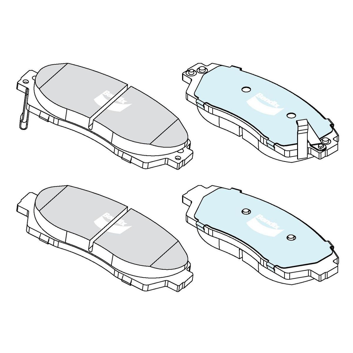 Bendix Ultimate+ Brake Pad Set DB2698 ULT+