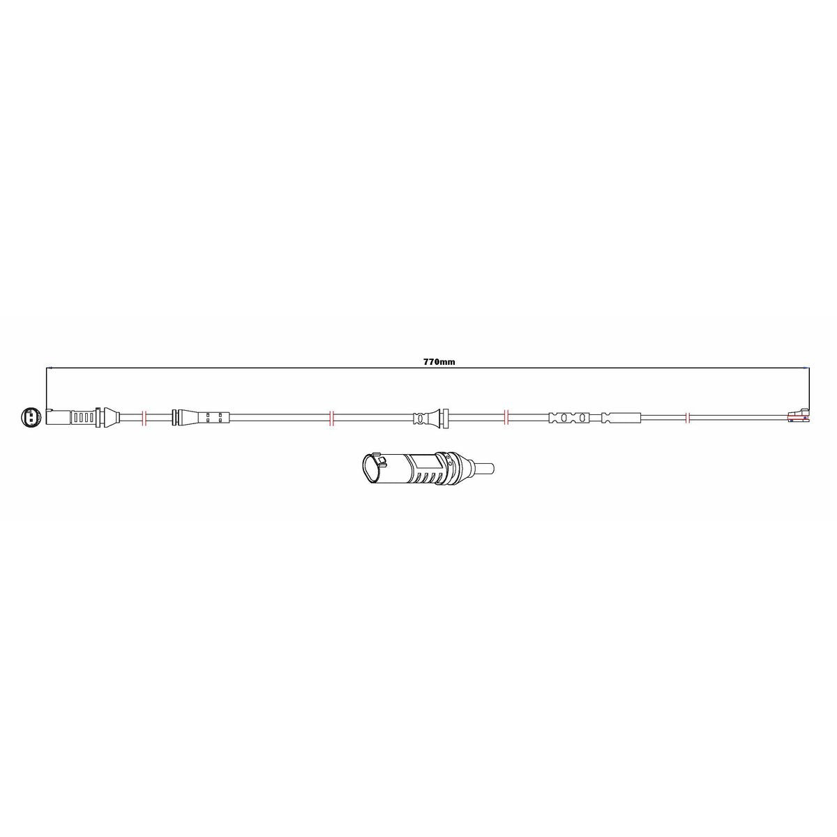 Bendix Brake Wear Sensor BWS1184