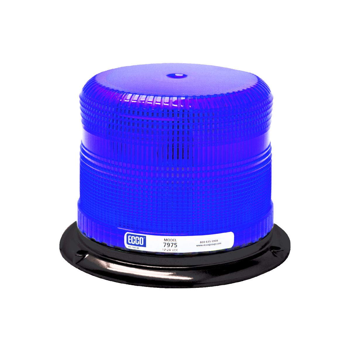 Ecco Led Beacon Blue 7975 Series 12/24V 3 Bolt 7975B