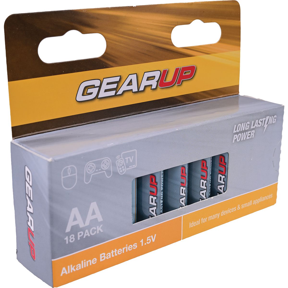 Gearup Alkaline Aa Batteries 18Pcs Hang Box; Capacity: 2800Mah GUAA-18