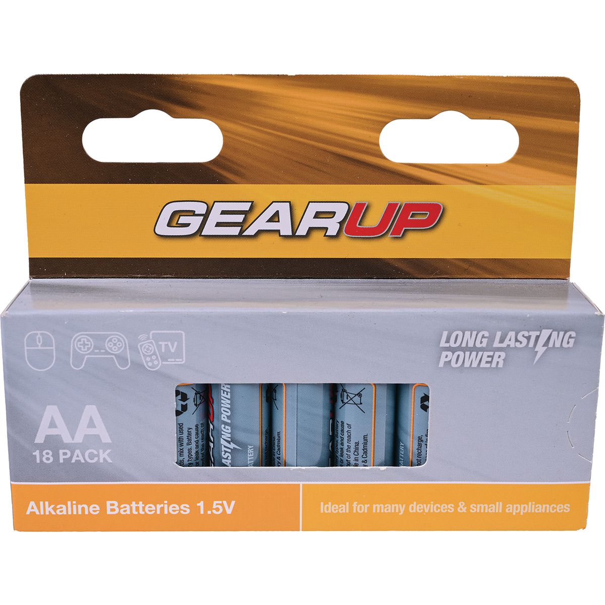 Gearup Alkaline Aa Batteries 18Pcs Hang Box; Capacity: 2800Mah GUAA-18