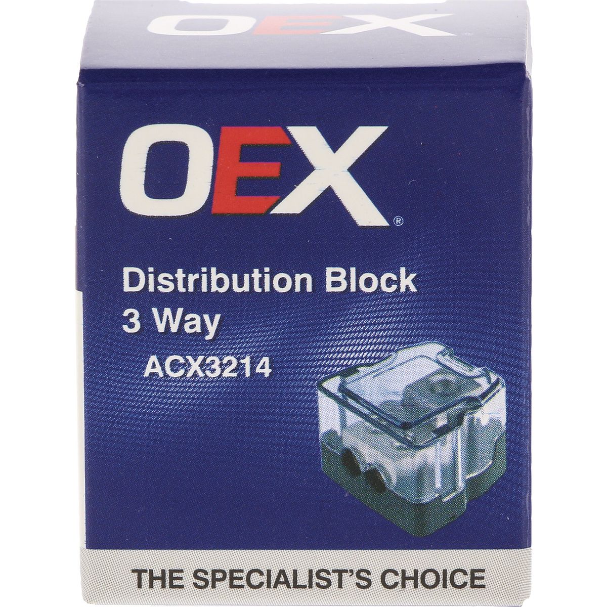 OEX 3 Way Distribution Block ACX3214