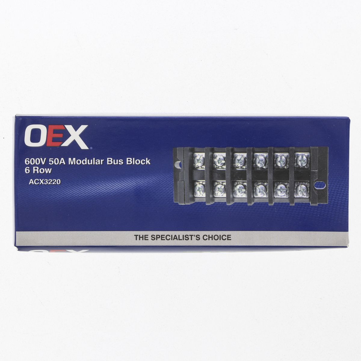 OEX 600V 50A Modular Bus Block 6 Row ACX3220