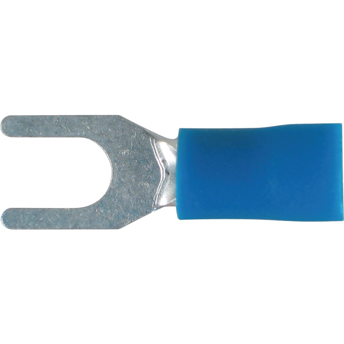 OEX Crimp Terminal Fork Blue 4.3mm Vinyl (100 Pack) ACX3045
