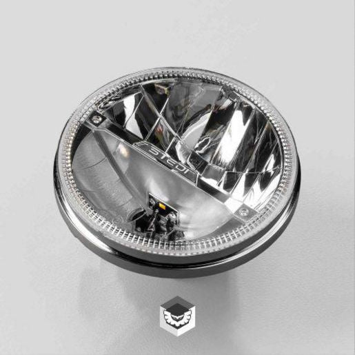 STEDI 7 Inch Homage Led Headlight Chrome 5700K LED-HOMAGE-5700CHR