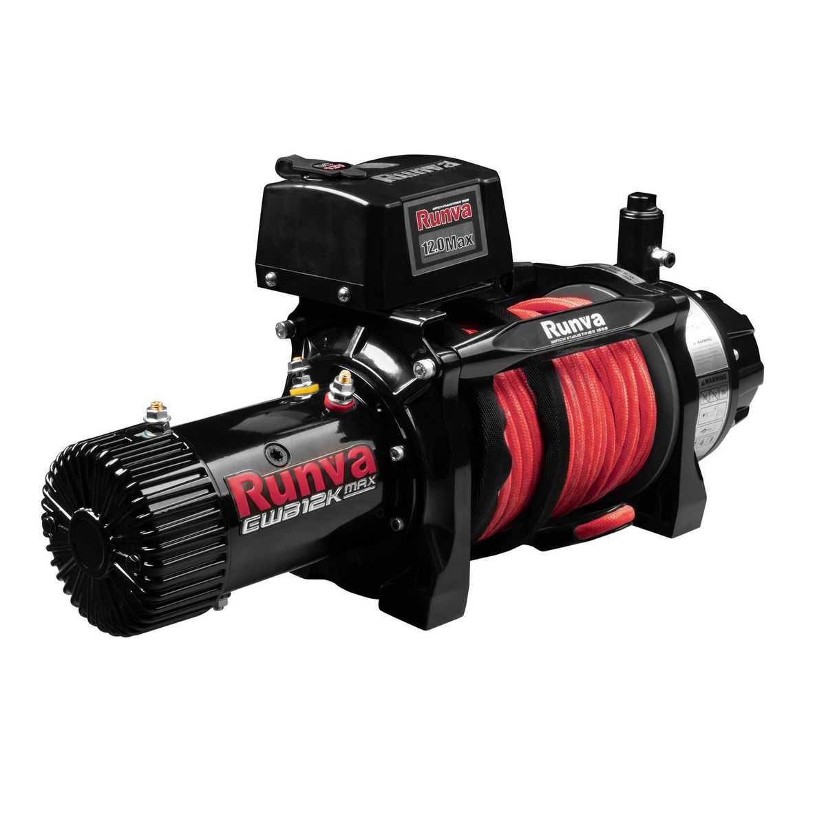 Runva EWB12K 4x4 Winch 12V 12000lb W/Armortech Synthetic Rope EWB12KMAX