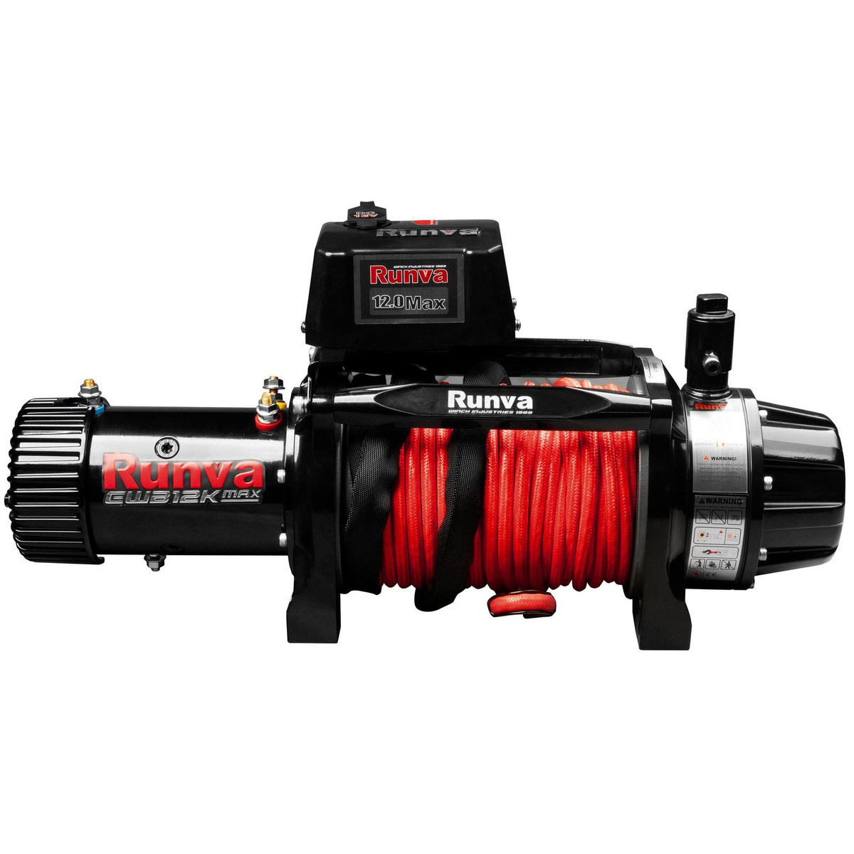 Runva EWB12K 4x4 Winch 12V 12000lb W/Armortech Synthetic Rope EWB12KMAX