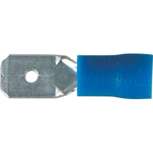 OEX Crimp Terminal Male Blade Blue Terminal Entry 6.3 X 0.8mm Vinyl 14 Pce ACX3007BL