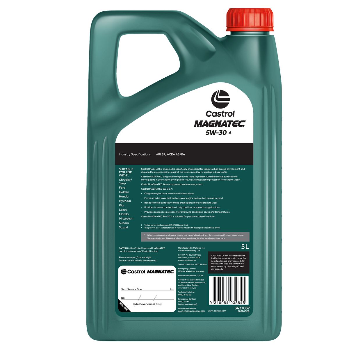 Castrol MAGNATEC 5W-30 A Engine Oil 5L 3437037