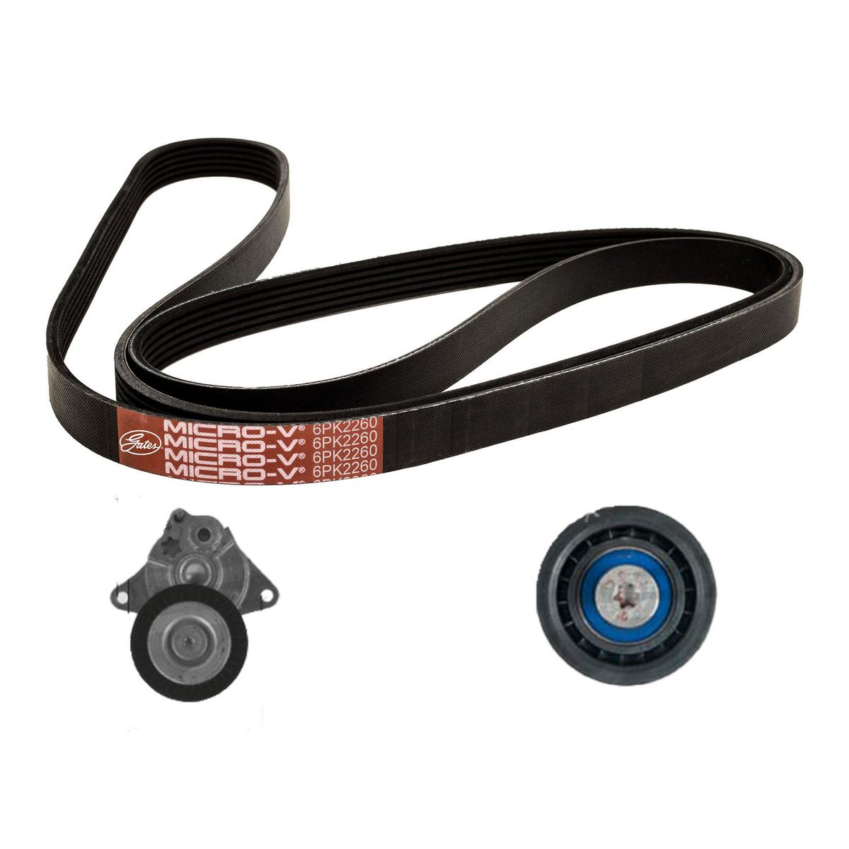 Gates Micro-V Multi Accessory Drive Belt Kit AK016PK2260