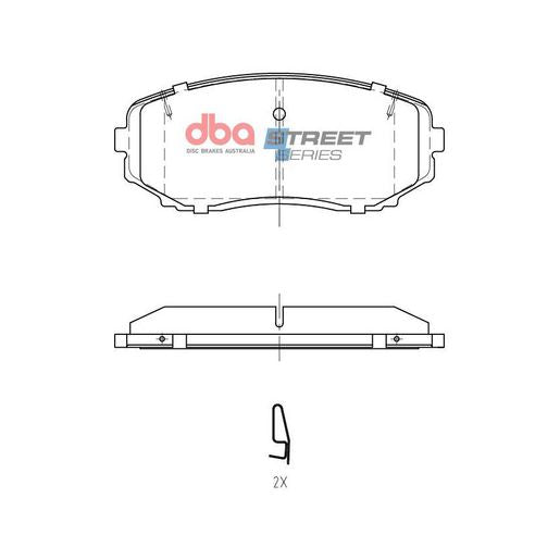 DBA Street Series Brake Pad Set DB15252SS
