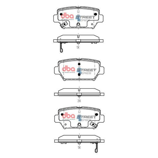 DBA Street Series Brake Pad Set DB15254SS
