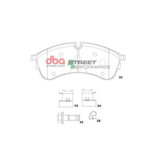 DBA Street Performance Brake Pad Set DB15080SP