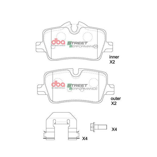 DBA Street Performance Brake Pad Set DB15191SP