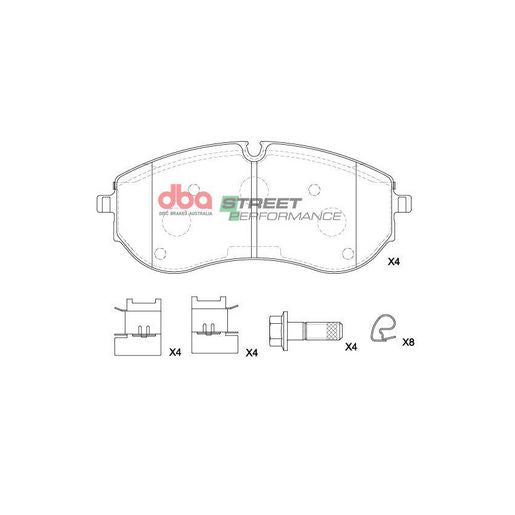 DBA Street Performance Brake Pad Set DB15198SP