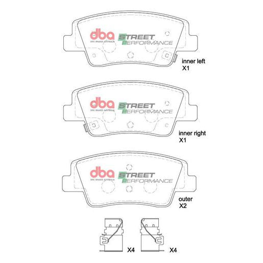 DBA Street Performance Brake Pad Set DB15206SP